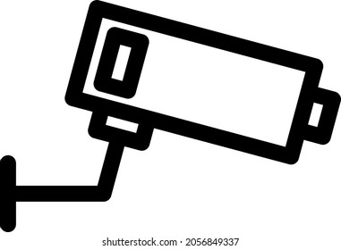 Diseño de icono de contorno de CCTV
