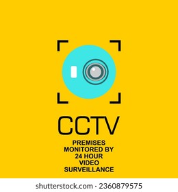 CCTV, locales monitorizados por video vigilancia las 24 horas, vector de signos