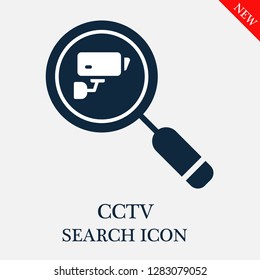 Cctv search icon. Editable Cctv search icon for web or mobile.