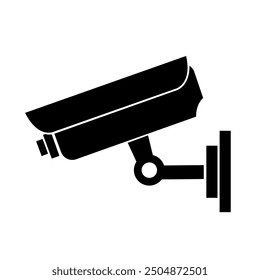 CCTV Security  Black Icon,Vector Illustration, Isolate On White Background Label.EPS10