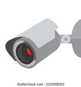 CCTV Security camera flat icon sign