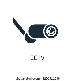 CCTV, security camera icon on white background