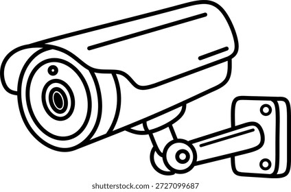 Icono de la cámara de seguridad del CCTV para la vigilancia y la supervisión de la propiedad