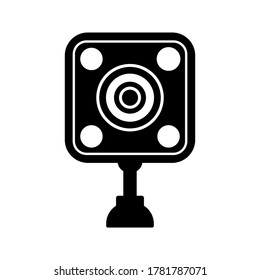 CCTV, Security Camera Icon Vector illustration on blank background