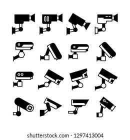 CCTV, security camera icons