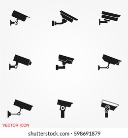 CCTV security camera icons