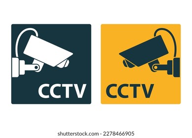 iconos de cámara de seguridad cctv, pegatinas de vigilancia de vídeo