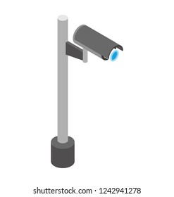 Cctv Security Camera Isometric Icon