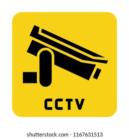 Cctv Security Camera Sign Stock Vector (Royalty Free) 1167631513 ...