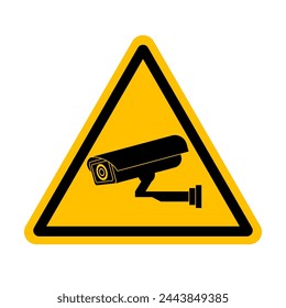 CCTV Security Camera or Surveillance Camera Icon Symbol. Vector Illustration. 