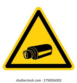 CCTV Security Camera Symbol Sign, Vector Illustration, Isolate On White Background Label .EPS10