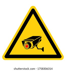 CCTV Security Camera Symbol Sign, Vector Illustration, Isolate On White Background Label .EPS10
