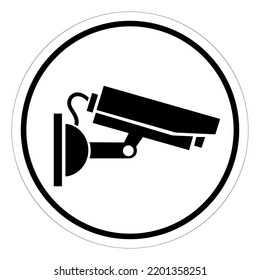 CCTV Security Camera Symbol Sign, Vector Illustration, Isolate On White Background Label .EPS10