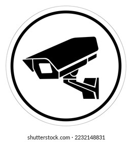 CCTV Security Camera Symbol Sign, Vector Illustration, Isolate On White Background Label .EPS10