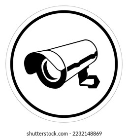 CCTV Security Camera Symbol Sign, Vector Illustration, Isolate On White Background Label .EPS10