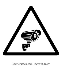 CCTV Security Camera Symbol Sign, Vector Illustration, Isolate On White Background Label .EPS10