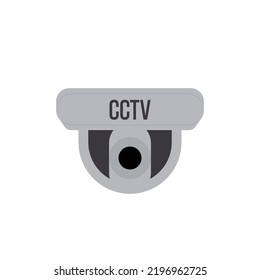 CCTV Security Camera Vector Icon As Surveillance Sign Colored Isolated On White Background. 
Template Flat Icon Vector Style For Web, Apps, Business, or Sticker EPS10 Editable.