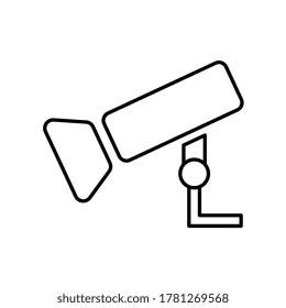 CCTV, security digital camera, protection thin line icon. Linear vector illustration.
