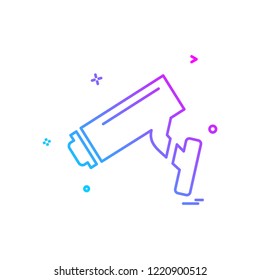 CCTV Security icon design vector 
