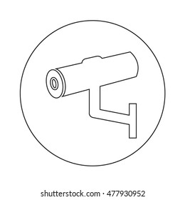 cctv security icon illustration design