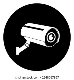 CCTV Security Symbol Sign, Vector Illustration, Isolate On White Background Label .EPS10