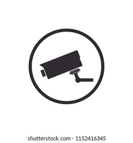 cctv sign icon vector