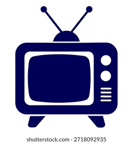 cc-tv Vector de silueta sobre fondo blanco.
