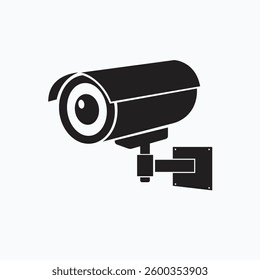cctv silhoutte vector art design