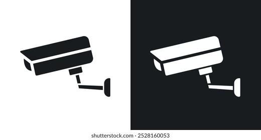 CCTV solid vector icon pack