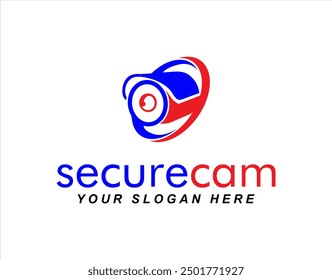 
CCTV Spy Kamera Logo Symbol Symbol Emblem moderne Vorlage Vektorgrafik-Design, Sicherheit Home Schutzsystem 