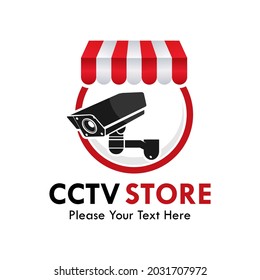 CCTV store logo template illustration