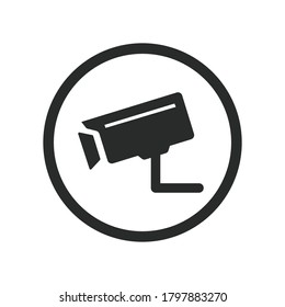 cctv, surveillance camera icon vector 
design illustration