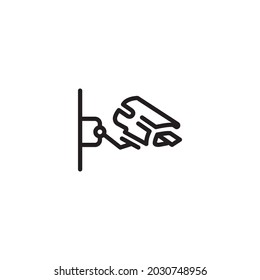 Cctv surveillance camera icon vector