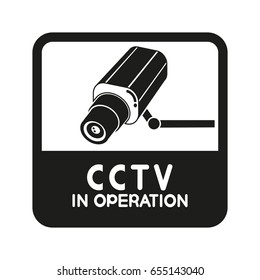 CCTV, surveillance camera warning symbol