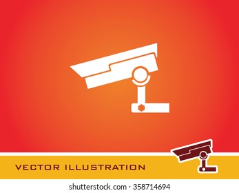 CCTV Surveillance Icon. Eps-10.