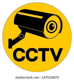 CCTV Symbol Sign, Vector Illustration, Isolate On White Background Label .EPS10