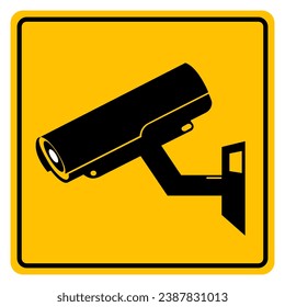 CCTV Symbol Sign, Vector Illustration, Isolate On White Background Label .EPS10