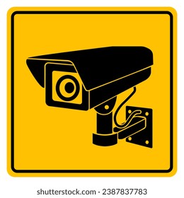 CCTV Symbol Sign, Vector Illustration, Isolate On White Background Label .EPS10