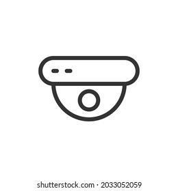 CCTV thin line icon. Symbol in trendy outline style. Premium design for web and apps. Perfect for UI. 