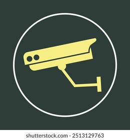 CCTV trendy icon elegant abstract vector illustration colorful artwork lovely design.eps