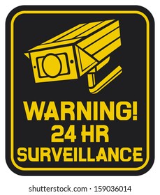 CCTV triangle symbols (camera surveillance sign)