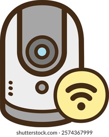 Cctv vector doodle illustration and graphic