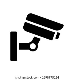 icono plano de glifo vectorial cctv 
