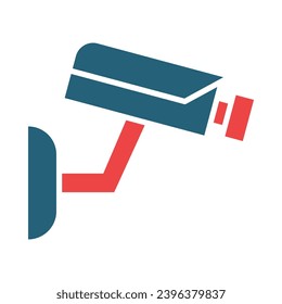 CCTV Vector Glyph Two Color Icons For Personal And Commercial Use.
