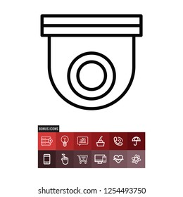 Cctv vector icon