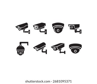 CCtv vector icon design illustration set