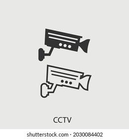 CCTV vector icon illustration sign for web and design