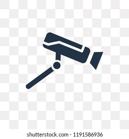 Cctv vector icon isolated on transparent background, Cctv transparency concept can be used web and mobile