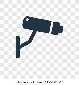 Cctv vector icon isolated on transparent background, Cctv transparency logo concept