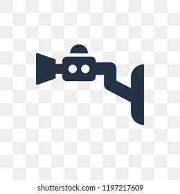 Cctv vector icon isolated on transparent background, Cctv transparency concept can be used web and mobile